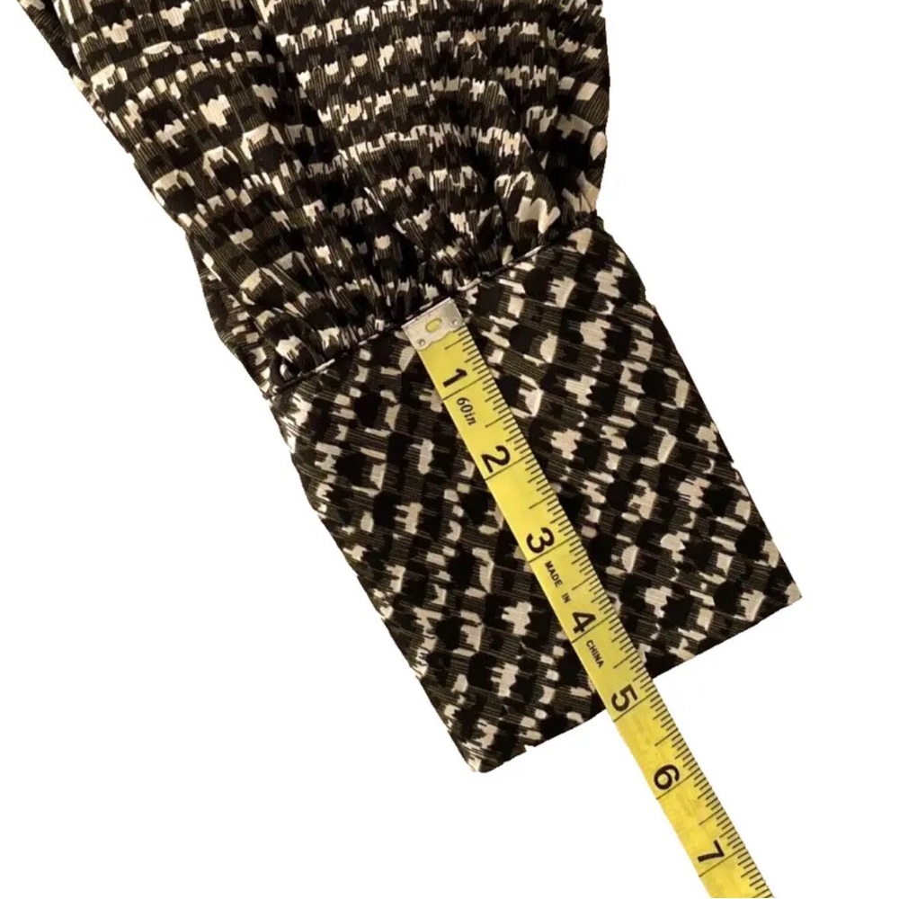 Who What Wear Top Womens Small Black Green Houndstooth Business Casual Office - Picture 11 of 13
